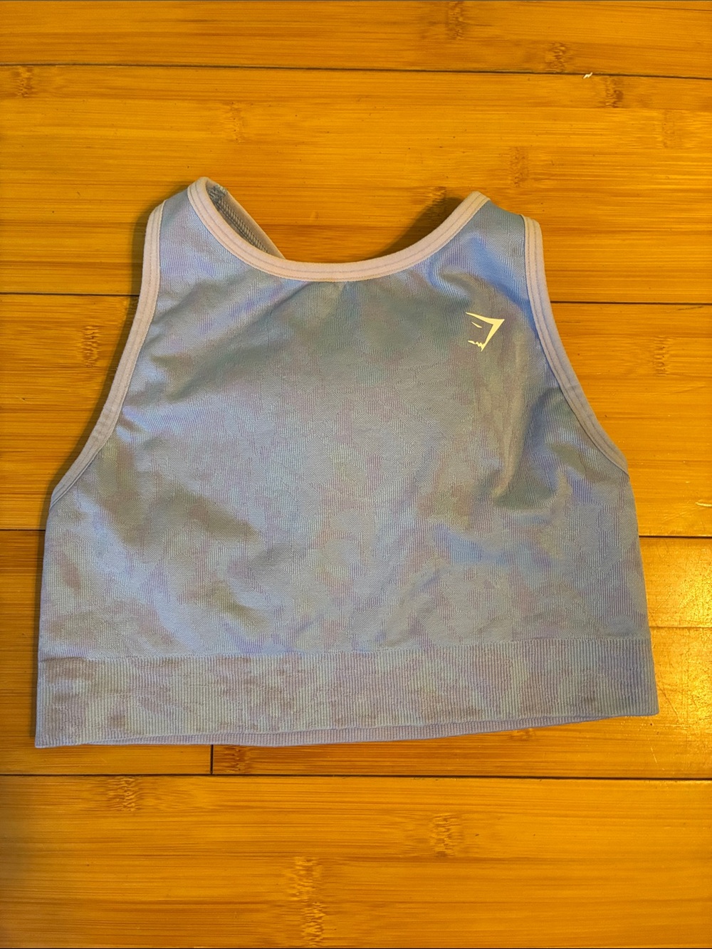Gymshark Lavender Scoop-Back Seamless Crop Top